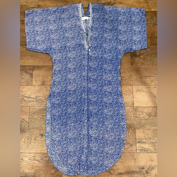 Walker & Wade Hand Beaded Mallorca Kaftan in Royal Blue - Picture 8 of 16